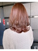 レイヤーボブ×コーラルピンク[Rife海老名]