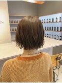ナチュラルベージュ×切りっぱなしボブ【竹中慎治】梅田