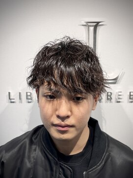 リバティシェアバーバー 銀座(LIBERTY SHARE BARBER) スパイラルパーマメンズカットアフター2MONTH/銀座<理容室>