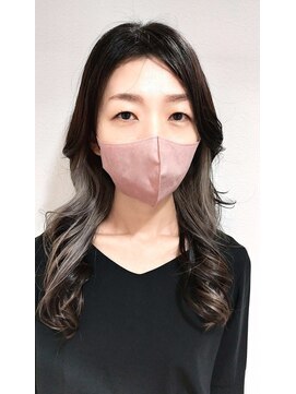 アンド 岡山倉敷店(And) ホワイト系インナーカラー