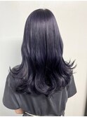 韓国ヘアヘアネイビーブルー
