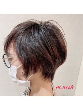 エムウィッシュ(M Wish) ふんわりショート/丸みシルエット/上品大人ショート/大人可愛い