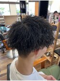 細めツイストスパイラルパーマ