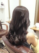 ヘアー グリーン(hair green)&nbsp;30代40代50代/ゆる巻きロング/韓国風巻き髪/黒髪スタイル