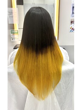 フィゼル 南堀江店(fizelle) グラデーションイエロー