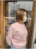 切りっぱなしボブ