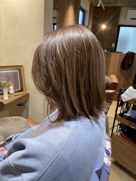 エンドロール(end roll) アッシュベージュ/ブリーチ