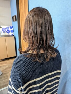 ルオム(LUOMU) 《親子でご利用♪》レイヤーミディ×ラベンダーカラー[みどりの]