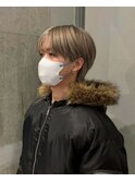 10代20代/メンズマッシュ×プラチナベージュ