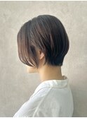 くびれヘア/アプリコットオレンジ/ハイライトカラー/鶴ヶ峰YS66