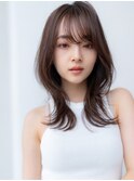 韓国レイヤー顔周りカット透明感カラー髪質改善艶髪シースルー