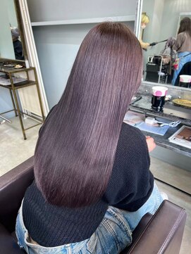 ドロシー 郡山桑野店(Dorothy) ミニウルフチェリーブラウンホワイトグレージュフェザーパーマ