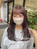 レイヤーカット×水素カラー