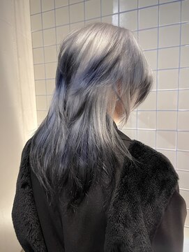 ローエ バイ デコ(Rohe by DECO) 【廣川】銀河カラー/デザインカラー/ホワイトシルバー/ウルフ