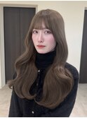 冬におすすめ♪透明感グレージュカラー♪