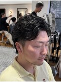 MEN’S/サーフカール/刈り上げセンターパート/表参道駅/青山 