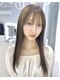 シーン(scene)の写真/ブリーチ無しでも叶えられる理想の透明感カラー×中性ストレートとのセットで艶やかに◎