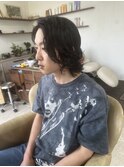 メンズミディアム×スパイラルパーマ