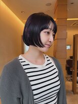 トップヘアー スパアンドリラクゼーション 安城(spa&relaxation) 切りっぱなしボブ/ぱつっとボブ髪型20代30代前髪あり前髪無し