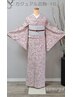 ◆カジュアル着物 (ポリエステル小紋) レンタル (着付け込み) 12,100円