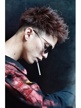 リップスヘアー 銀座(LIPPS hair) SOフェードワイルドビジカジツーブロック刈り上げ【LIPPS】