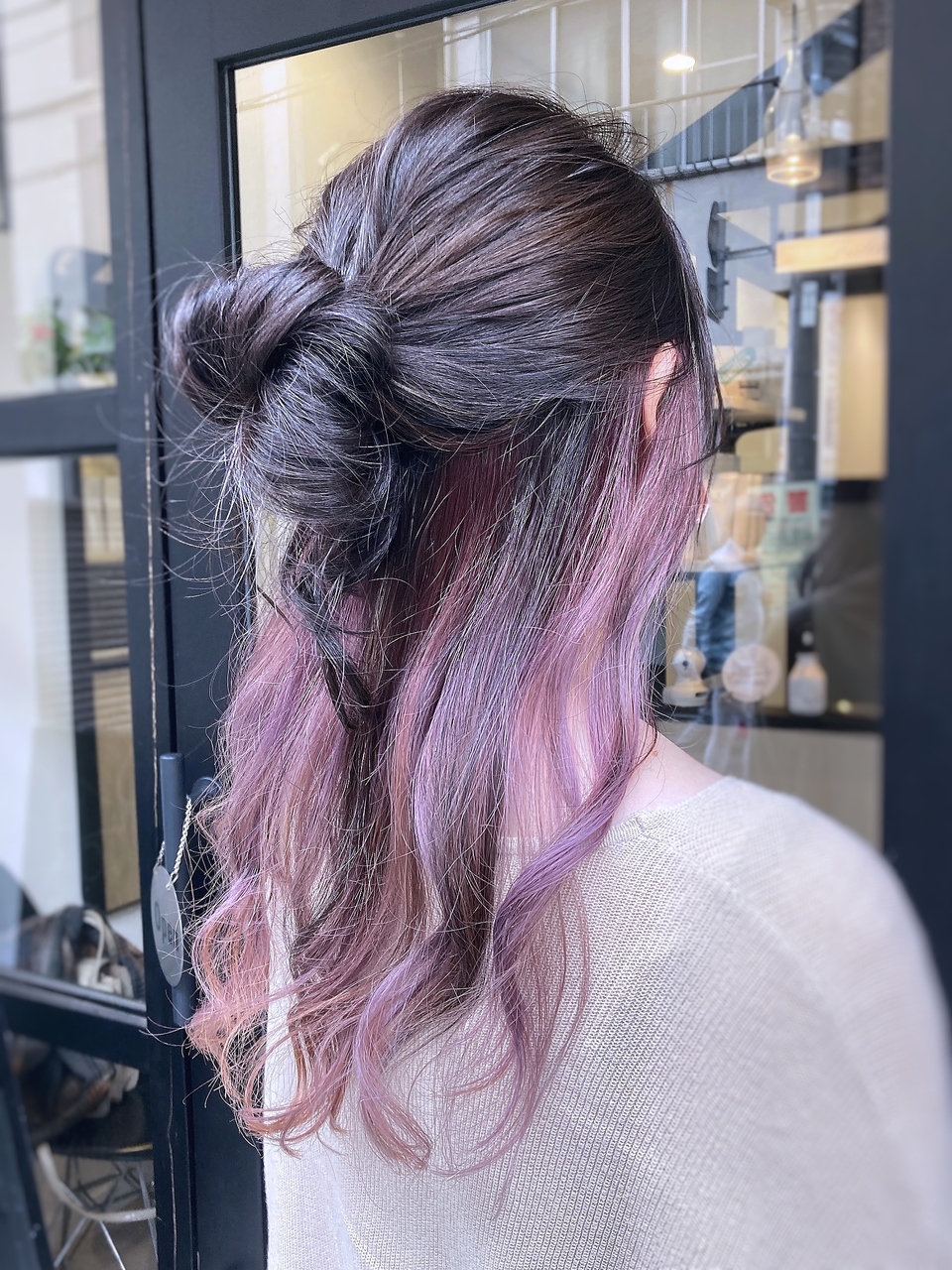 パープルインナーカラー、アレンジ:L133870158|フィアート アイアンドヘアー(Fiato eyehair)のヘアカタログ|ホットペッパービューティー パープルカラーのアレンジ