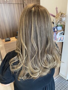 ハートライン(hair bridal Heart Line) ハイライトWカラー