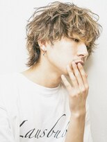 オーシャントーキョーオーバー 渋谷(OCEAN TOKYO OVER)&nbsp;スーツ短髪ツーブロック束感モテるパーママッシュ黒髪ウルフ