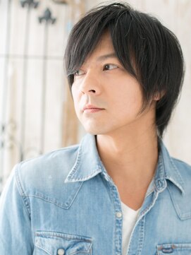 モッズヘアメン 札幌月寒店(mod's hair men) ナチュラルで好感度上がる黒髪ウルフこなれヘアj札幌月寒