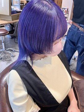 ナルヘアー 越谷(Nalu hair) ブリーチ/ダブルカラー/ラベンダー×レイヤー