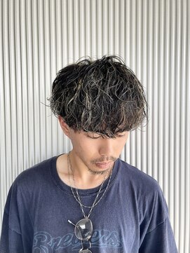 ヘアステーションフラット(HAIR STATION FLAT) スパイラルパーマ×ハイライト