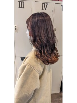 オーストヘアーベル 天王寺(Aust hair Belle) ピンクブラウン!ツヤカラー♪