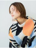 切りっぱなしニュアンスボブ 20代30代/都立大学/髪質改善/コタ