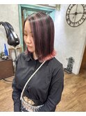 テール × ハイライトピンクボブ