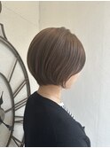 ショートヘア×透け感イルミナカラー