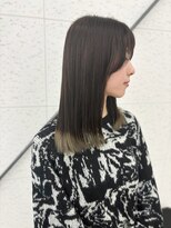 ビーヒアナウ N゜03 金沢駅西店(BE HERE NOW) 裾カラー　ホワイトベージュ　グラデーションカラー　毛先カラー