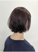 艶髪 ボブ 髪質改善  ベージュカラー 酸熱 透明感カラー  