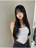 【votan らくと】韓国ヘア×レイヤーロング×ぱっつん前髪