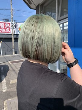 いろあそび 八王子 ペールグリーン×ブラック アンブレラカラー