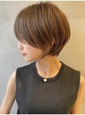 10代20代切りっぱなしボブショートヘアくびれボブ天神大名