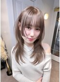 embellir.megumi 姫カット.レイヤーカット.ラベンダーベージュ