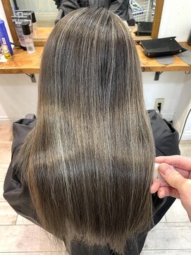 アップ(A+hair) ハイライトカラー白髪染めケアブリーチ白髪ぼかし三宮