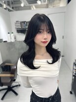 ハピネス 梅田茶屋町店(HAPPINESS)&nbsp;韓国ヘア/レイヤー/顔周りカット/ブリーチなしカラー/グレージュ