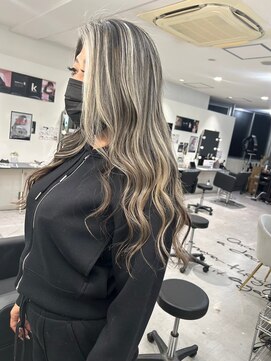 キング 枚方店(K!ng) 縮毛矯正髪質改善ハイライトレイヤーカット枚方美容室エクステ