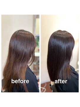 アウラ(aura) カット+ハーバルカラー+艶髪トリートメント
