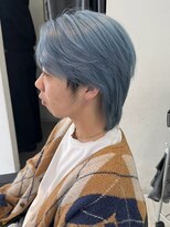 インク サカエ(inq sakae) 2ブリーチトリプルカラーホワイトブルー