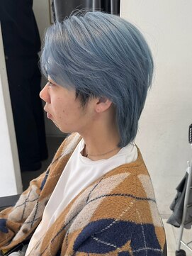 インク サカエ(inq sakae) 2ブリーチトリプルカラーホワイトブルー