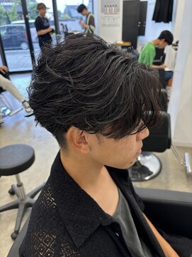 ラッドバイプティパ(rad...by petit-pas) フェザーパーマ/水戸/メンズ/センターパート/ニュアンスパーマ