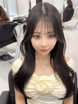 マーシュ 梅田(marshu) 【marshuワンホンヘア】くびれヘア×暗染め#韓国#韓国風