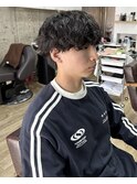緩めシャドウパーマ